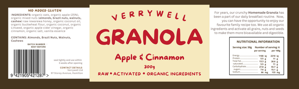 Raw Activated Organic Granola