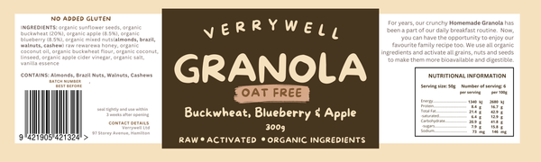 Raw Activated Organic Granola